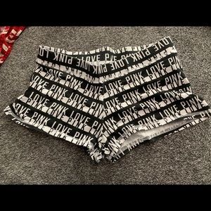 XS Love Pink pajama shorts